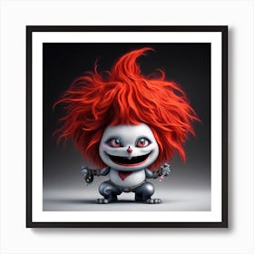 Leonardo Select A Mischievous A 3d Hd Rainbow Crazy Red Shar 0 Art Print