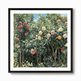 Garden Of Flowers Art 3 Art Print