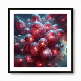 Red Nebula Art Print