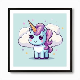 Cute Unicorn 96 Art Print