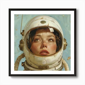 Space Girl 3 Art Print