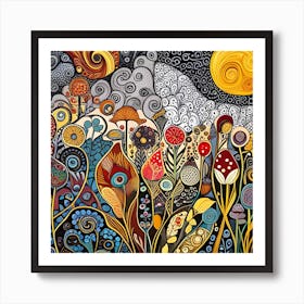 Psychedelic Painting Art Print