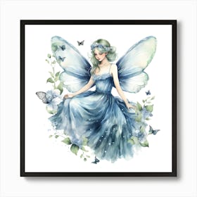 Blue Fairy Art Print