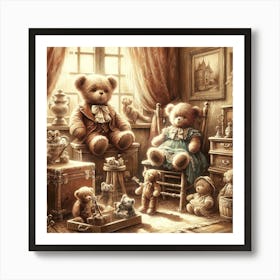 Teddy Bears Art Prints Art Print