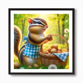 Chipmunk Art Print