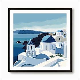 Oia Island Greece 1 Art Print