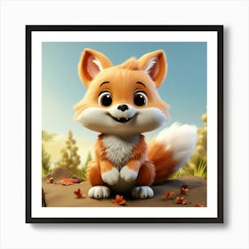 Cute Fox 49 Art Print