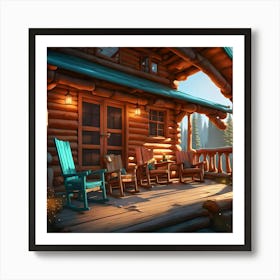 Cabin In The Woods #2 Art Print