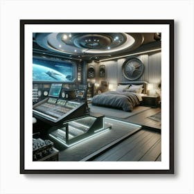 Futuristic Bedroom 2 Art Print