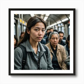 Photograph Portraits Of People In Transit Whether They Re Commuters On A Train Passengers On A Bus O 2575458305 Art Print