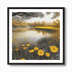 Yellow Poppies Art Print