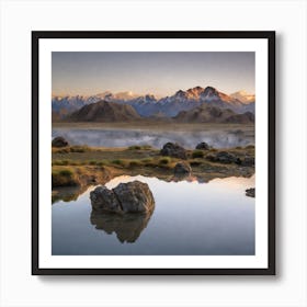 Sunrise Over Lake Taupo Art Print