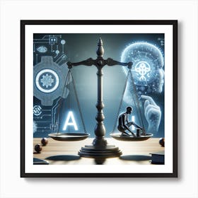 Scales Of Justice Art Print