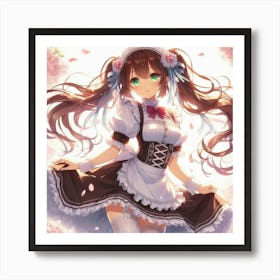 Maid Anime 4 Art Print