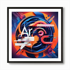 Leonardo Phoenix A Vibrant Abstract Art Piece Featuring A Fusi 3 Art Print