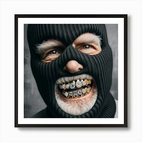 Old Man With Teeth Art Print