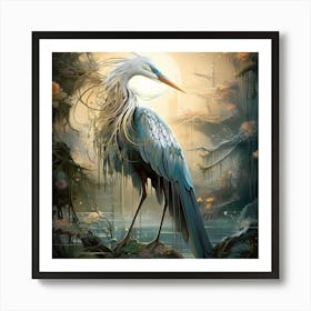 Heron Art Print