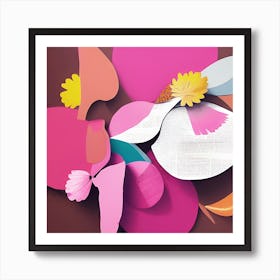 Paper Flowers 3 Art Print