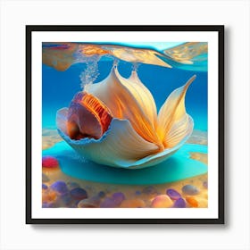 Sea Shell Underwater Art Print