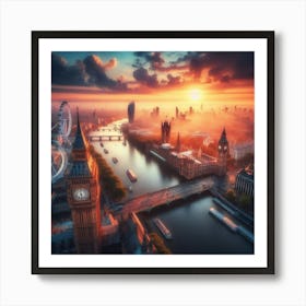 London At Sunrise Art Print