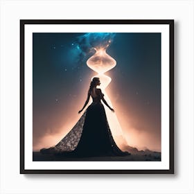 Woman In A Dress Art Print