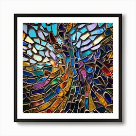 Mosaic Tree Art Print