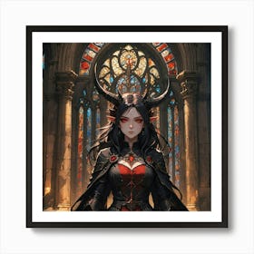 Demon Girl 1 Art Print