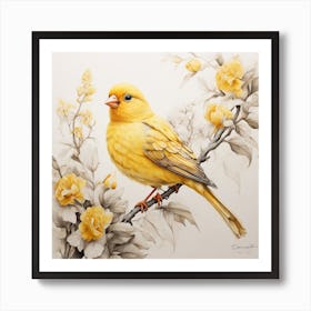 Yellow Finch Art Print