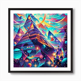 Galaxy Painting Art Print