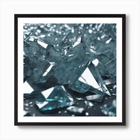 Broken Glass 15 Art Print