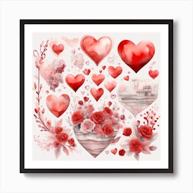 Happy Valentine Day 4 Art Print