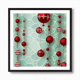 Christmas Ornaments 33 Art Print