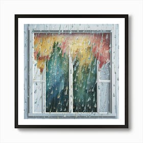 Rainy Window Art Print