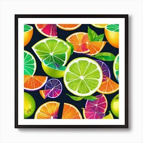 Citrus Slices Art Print