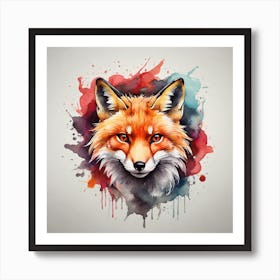 Fox Painting Art Print