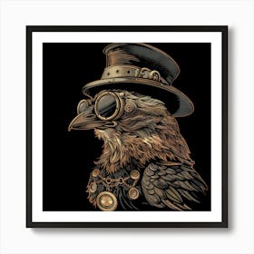 Steampunk Bird 4 Art Print