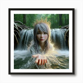 Lady From The Lake Art Print