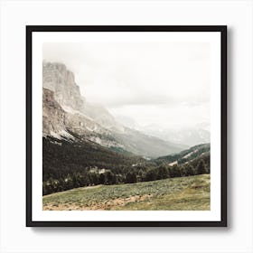 Mountain Meadow Square Art Print