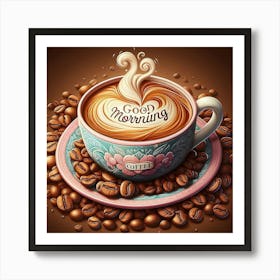 Good Morning Coffee Art Print