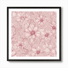 Daisies In Pink Art Print