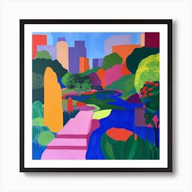 Colourful Gardens Central Park Conservatory Gardens Usa 2 Art Print