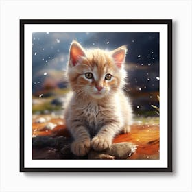 Cute Kitten Art Print