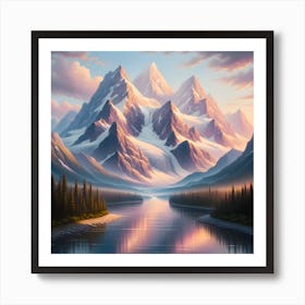 Landscape Painting 1 Art Print