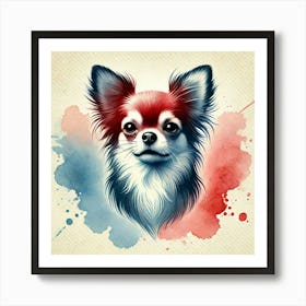 Watercolor Chihuahua 3 Art Print