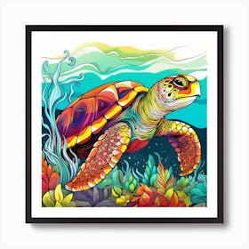 Sea Turtle 8 Art Print