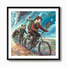 Day On The Bike Art Print