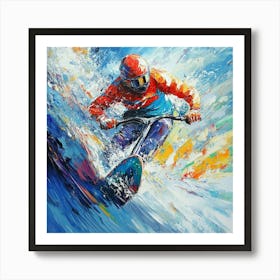 Bmx Rider Art Art Print