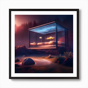 Cabin In The Woods Art Print