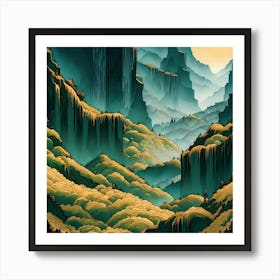 Mystical Valleys of Light Art Print