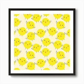 Yellow Chicks Art Print